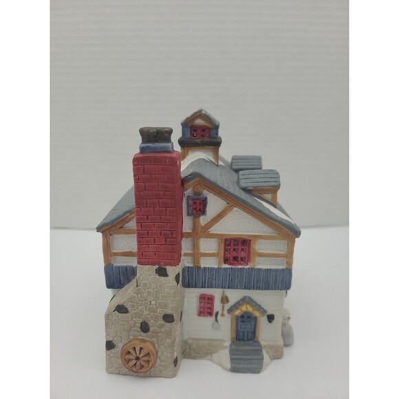 Lemax Dickensvale Black Crow Antiques Shop Porcelain Lighted Christmas House - Picture 2 of 11